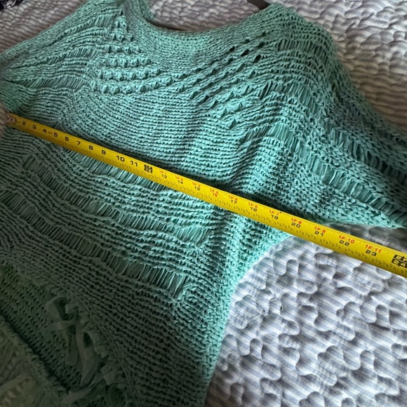 Alberto Makali aqua blue Fringe Sweater - Picture 4 of 6